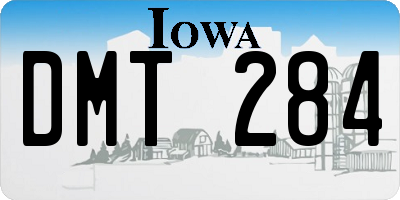 IA license plate DMT284