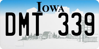 IA license plate DMT339