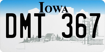 IA license plate DMT367
