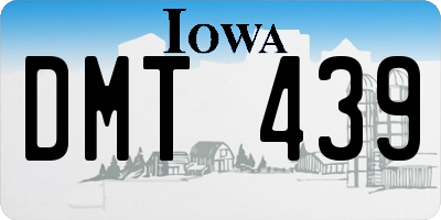IA license plate DMT439