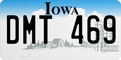 IA license plate DMT469