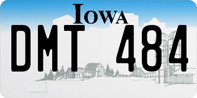 IA license plate DMT484