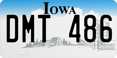 IA license plate DMT486