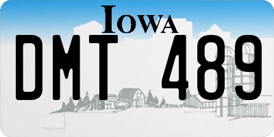 IA license plate DMT489