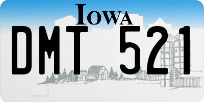 IA license plate DMT521