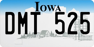 IA license plate DMT525