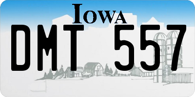 IA license plate DMT557