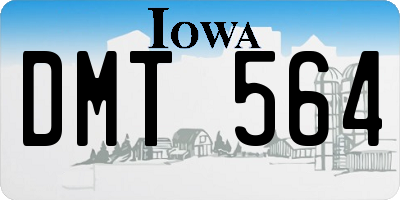 IA license plate DMT564