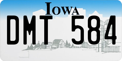 IA license plate DMT584