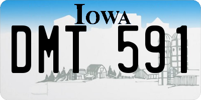 IA license plate DMT591
