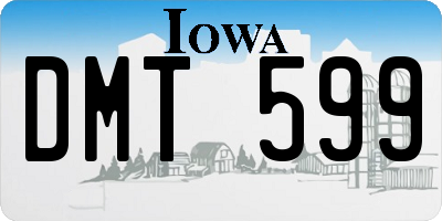 IA license plate DMT599