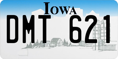 IA license plate DMT621