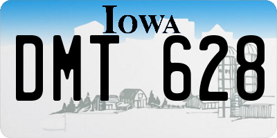 IA license plate DMT628