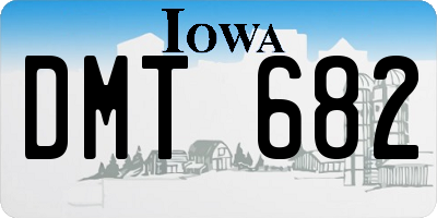 IA license plate DMT682