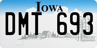 IA license plate DMT693