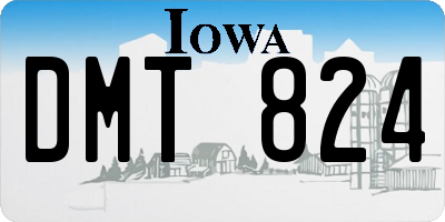 IA license plate DMT824