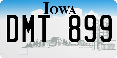 IA license plate DMT899