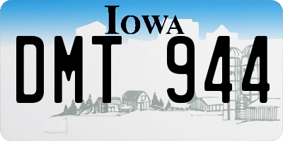 IA license plate DMT944