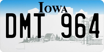IA license plate DMT964