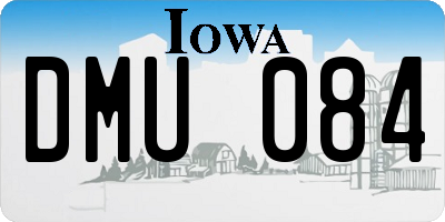 IA license plate DMU084