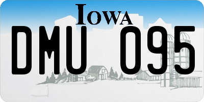 IA license plate DMU095