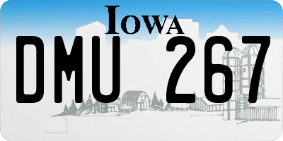 IA license plate DMU267