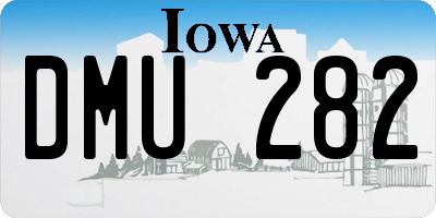 IA license plate DMU282