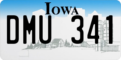 IA license plate DMU341