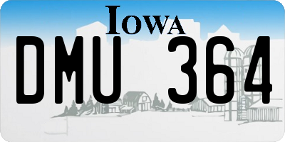IA license plate DMU364