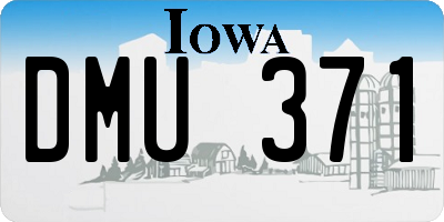 IA license plate DMU371