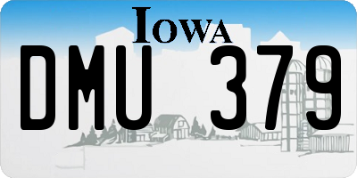 IA license plate DMU379