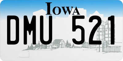 IA license plate DMU521