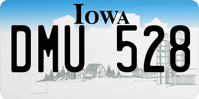 IA license plate DMU528