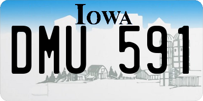 IA license plate DMU591