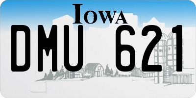IA license plate DMU621