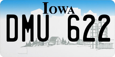 IA license plate DMU622