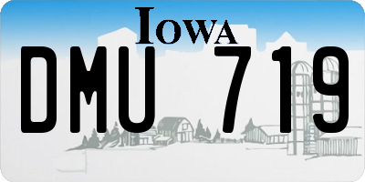 IA license plate DMU719