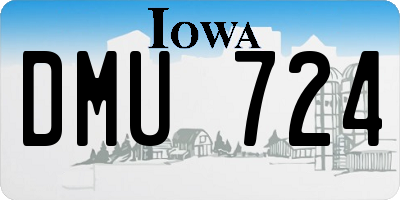 IA license plate DMU724