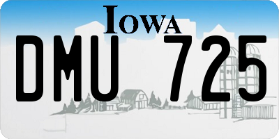 IA license plate DMU725