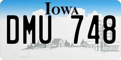 IA license plate DMU748