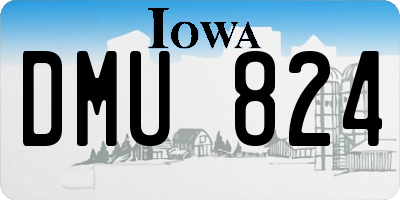 IA license plate DMU824