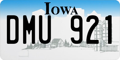 IA license plate DMU921