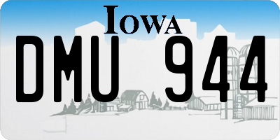 IA license plate DMU944