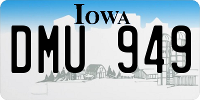IA license plate DMU949