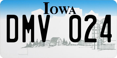 IA license plate DMV024