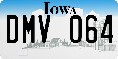 IA license plate DMV064