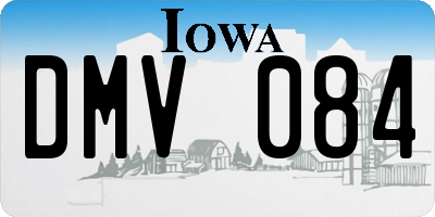 IA license plate DMV084