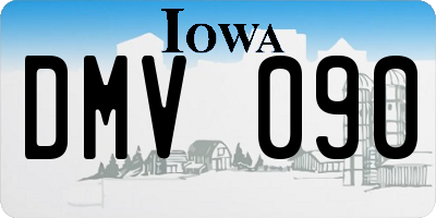 IA license plate DMV090