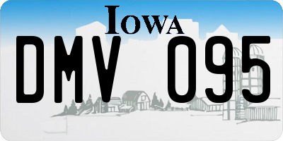 IA license plate DMV095