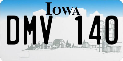 IA license plate DMV140